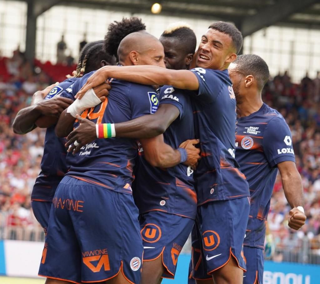 Montpellier celebrate in the end.