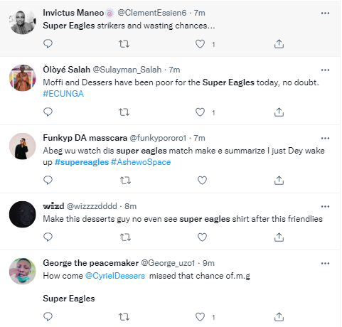 Reactions as Super Eagles of Nigeria lose 1-0 to Ecuador