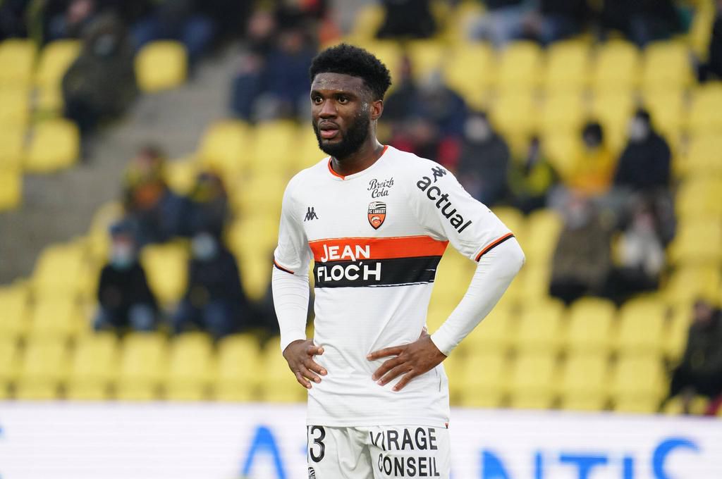 Terem Moffi has struggled in light of Lorient's weak creative numbers this season (IMAGO/PanoramiC)