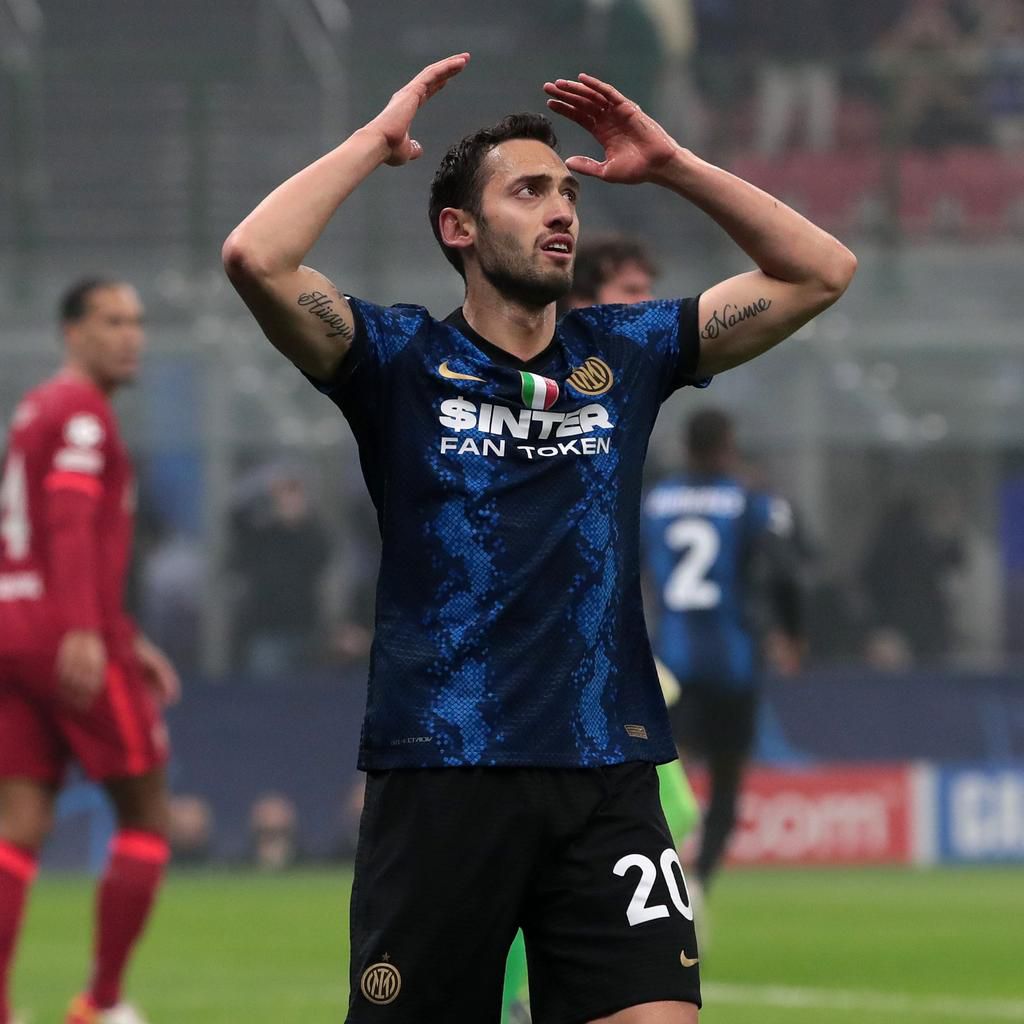 Hakan Calhanoglu came closest to scoring a goal for Inter