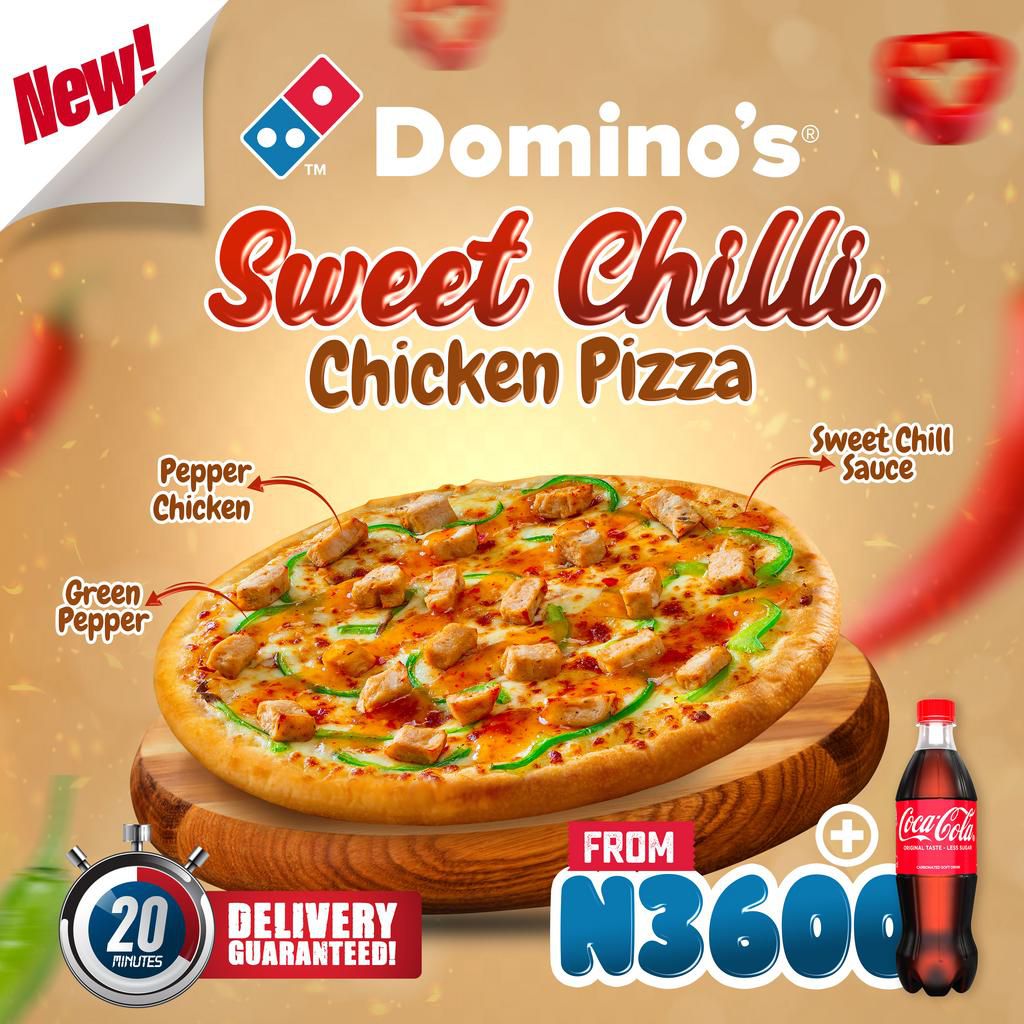 Enjoy sweet chills with the new Domino’s Sweet Chilli Chicken Pizza