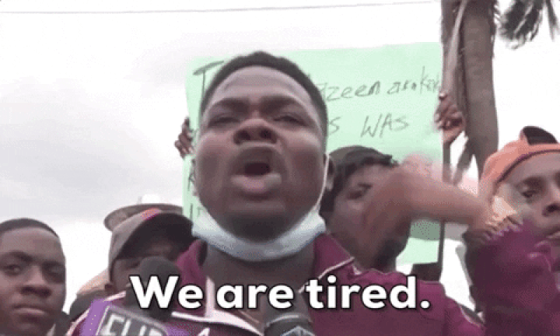 Tired and fed up