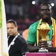 Sadio Mane with the AFCON trophy