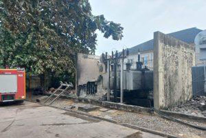 Damaged Lagos Island Substation (NAN)