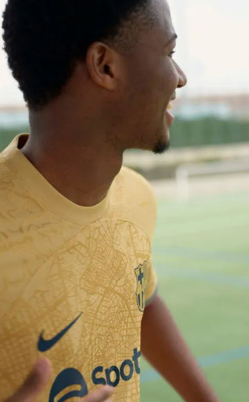 Asisat Oshoala models new Barcelona away jersey for 2022/23 season