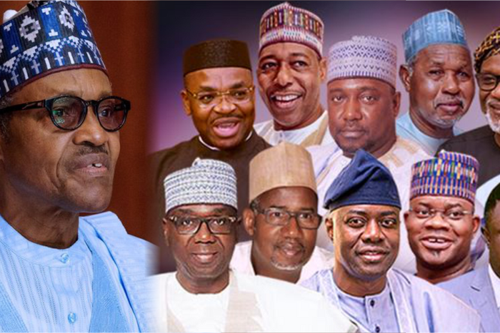 President Muhammadu Buhari and some Nigerian-Governors