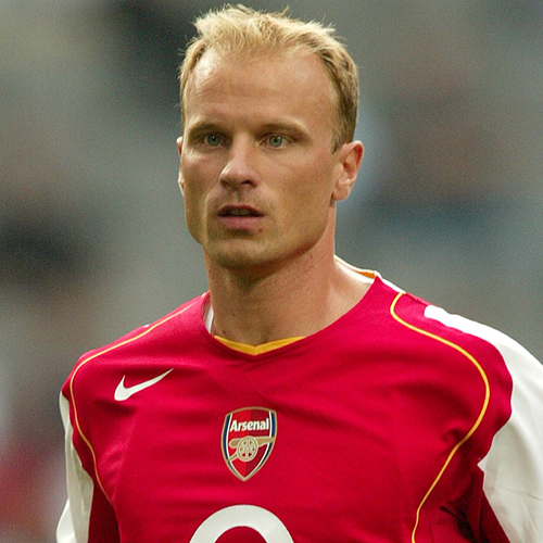 Dutch forward, Dennis Bergkamp played 11 seasons at Arsenal