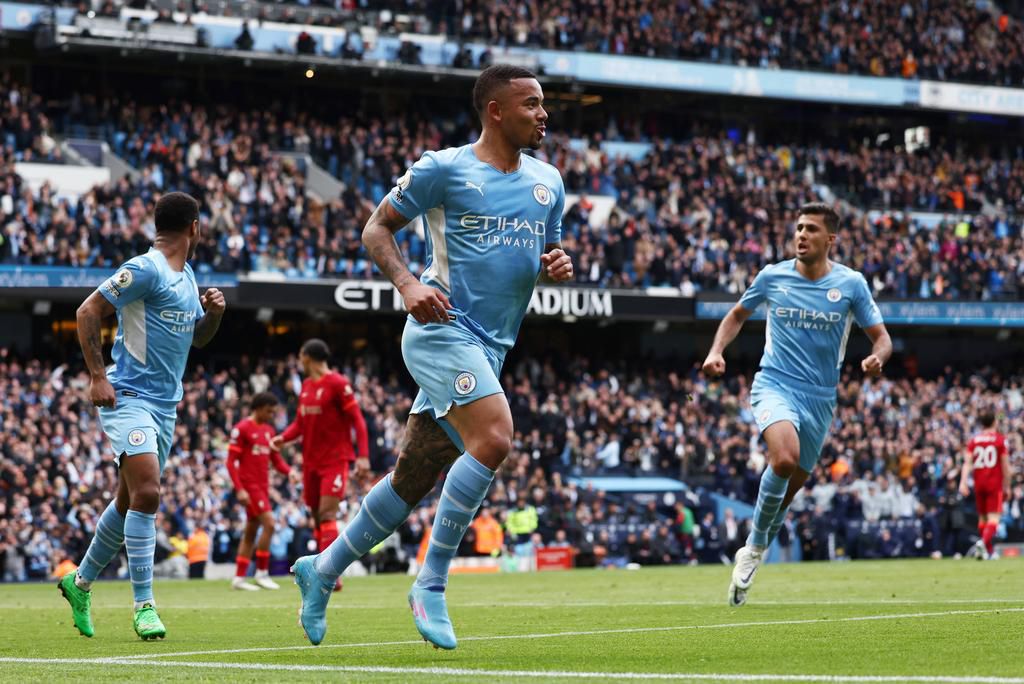 Gabriel Jesus scored for Manchester City against Liverpool in the Premier league