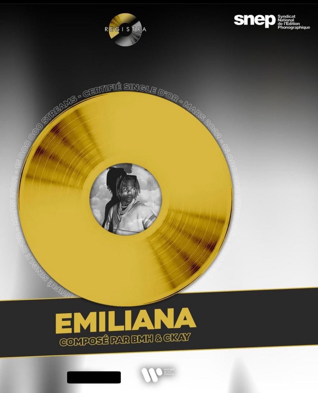 CKay gets gold certification for Emiliana