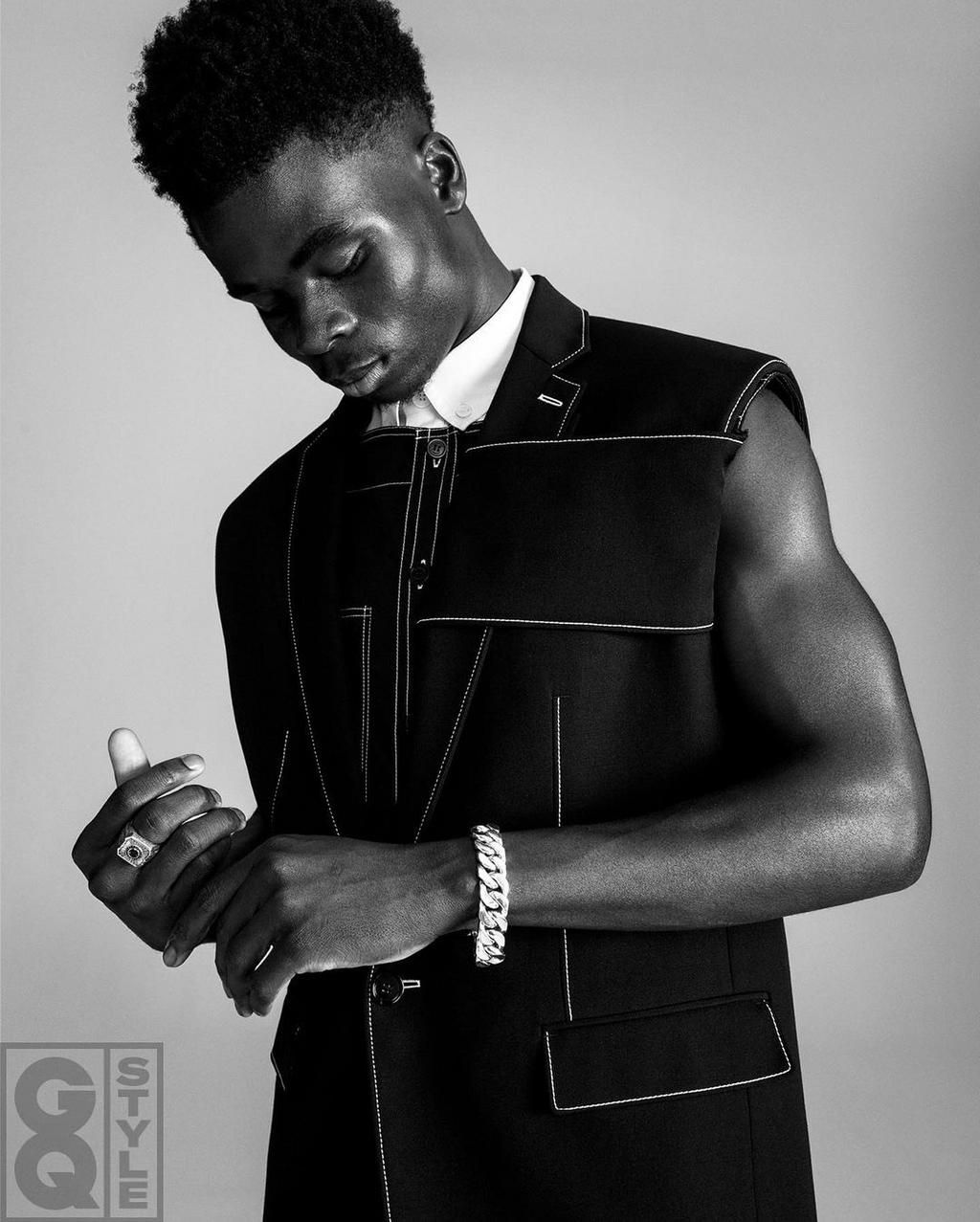 Bukayo Saka talks tough in GQ shoot