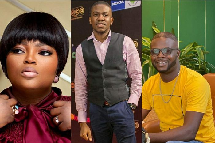 Funke Akindele, Kolade Morakinyo and JJC Skillz [Instagram]