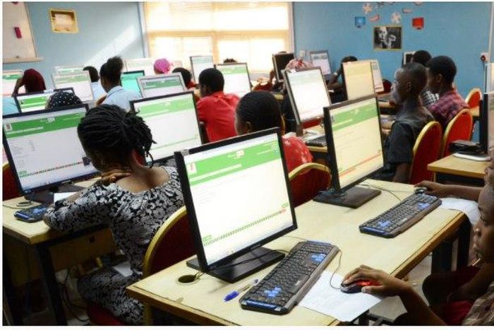 UTME Candidates writing exams at CBT centres