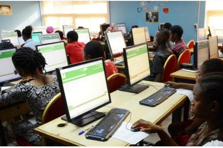 UTME Candidates writing exams at CBT centres
