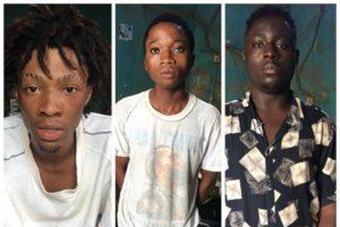 The suspected cultists arrested by Police Command in Ogun.