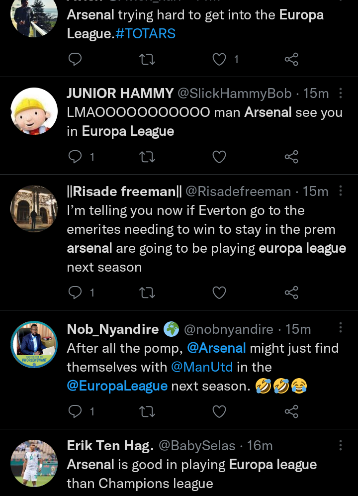 Arsenal heading for the Europa League after 3-0 loss to Tottenham Hotspur