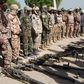 Troops of the Multinational Joint Task Force (MNJTF) consisting of Nigerian and Chadian soldiers. [Twitter/@HQNigerianArmy]