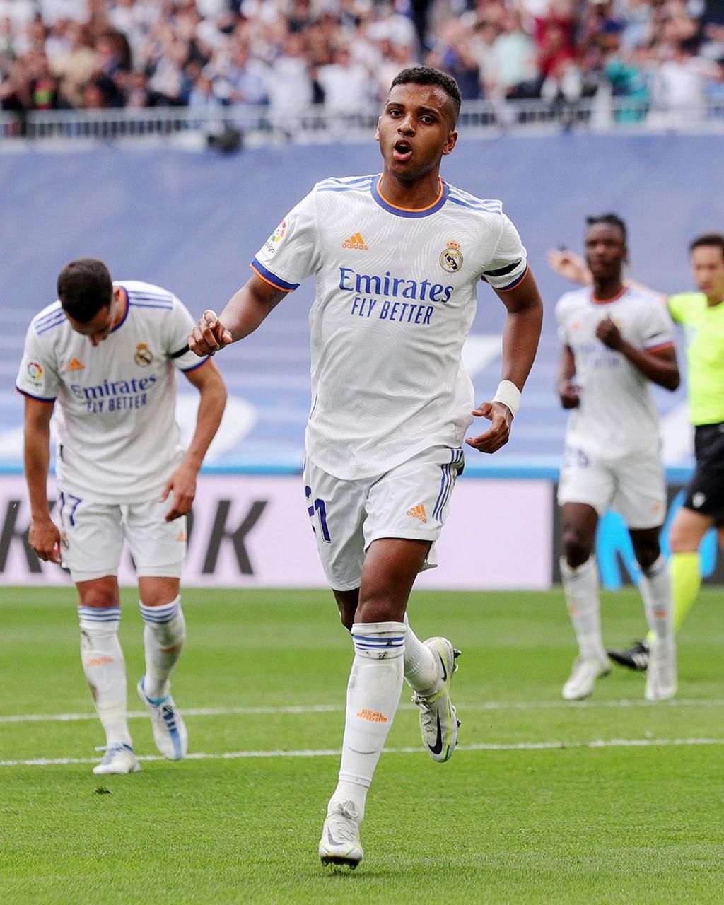 Rodrygo opened the scoring for Real Madrid on Saturday
