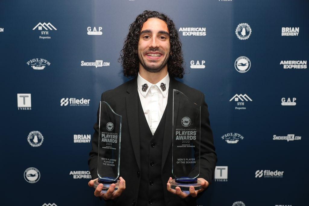 Marc Cucurella was named Brighton player of the year last season