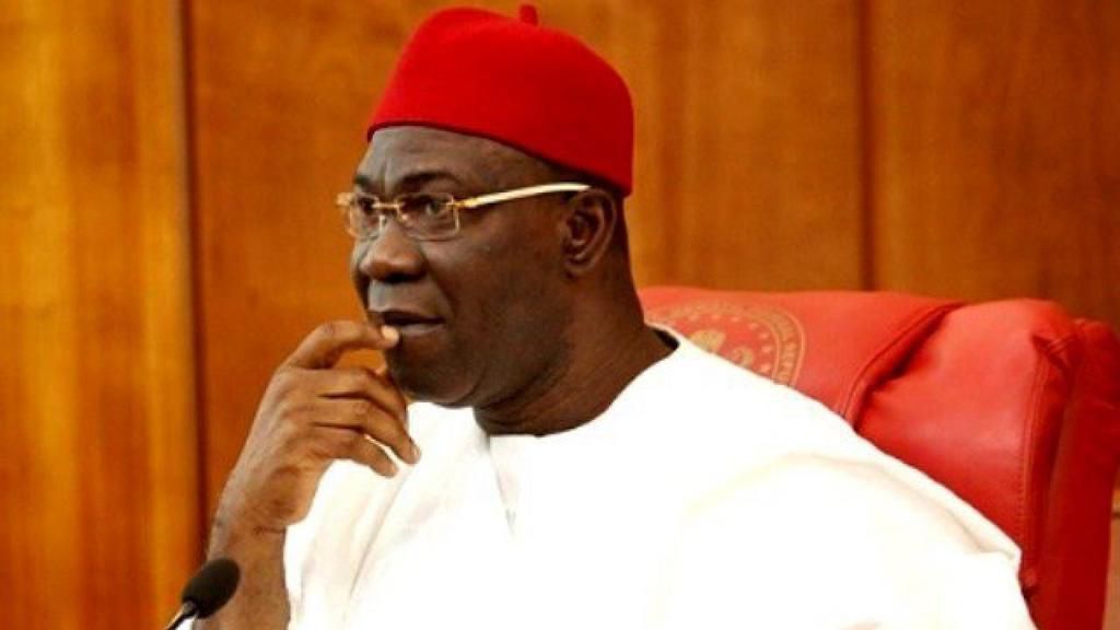 Senator Ike Ekweremadu mourns Abba Kyari. (Naijanews)