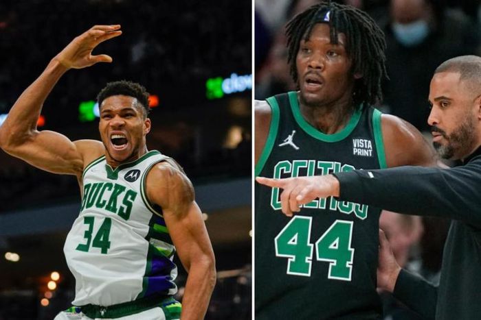 Giannis led the Bucks to a win despite good defending by the Celtics