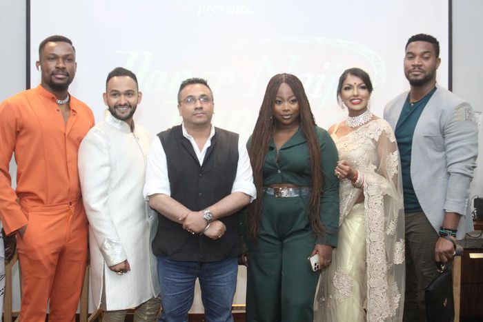Host, Hero Daniels; Choreographer, Sashin Kandhai; Chief Executive Officer, ZEE Africa (Sub-Saharan Africa and Indian Ocean Islands), Somnath Malakar; Co-Host, Pelumi Buari; Judges, Uraysha Ramrachia and Kunle Remi, during a press conference to announc...