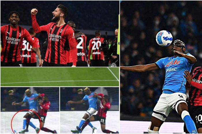 Osimhen was frustrated by Tomori in Napoli's loss to AC Milan
