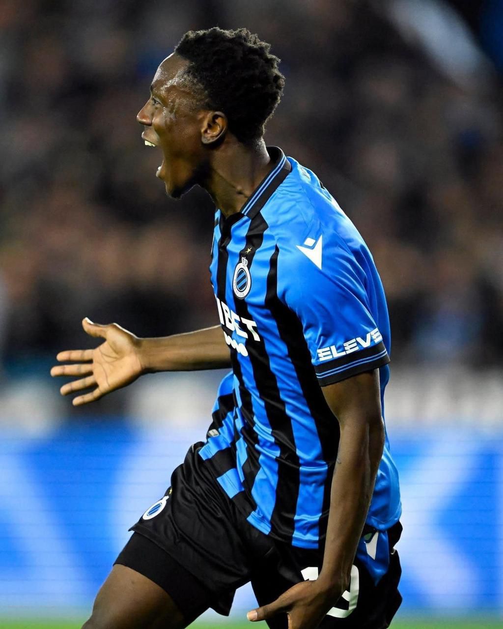 Kamal Sowah scored the opener for Club Brugge against Atletico