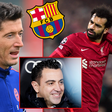 Mohamed Salah and Robert Lewandowski continue to be linked with a move to Barcelona