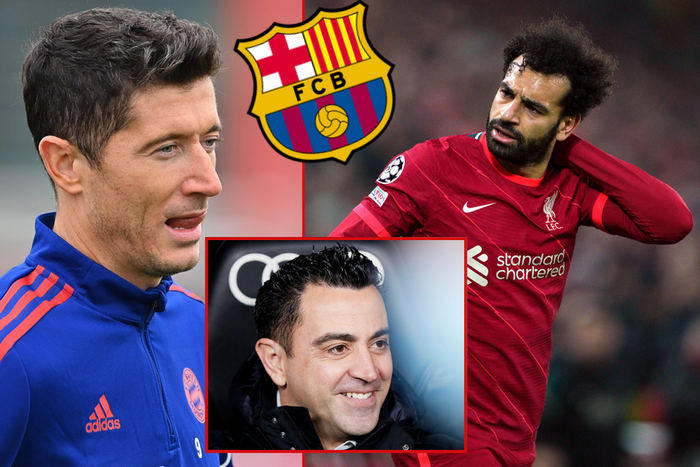 Mohamed Salah and Robert Lewandowski continue to be linked with a move to Barcelona