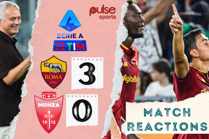 Social media reactions to Roma's 3-0 crushing of Monza