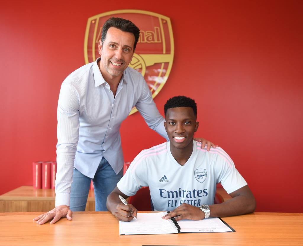 Eddie Nketiah gets iconic Arsenal number 14 jersey