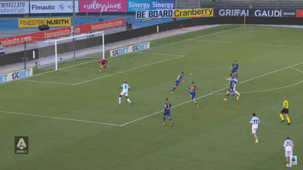 Osimhen displayed intelligent movement to open up the middle for Lobotka to run into and score