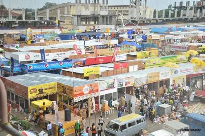 Balogun Lagos Trade Fair Complex market. [Premium Times]