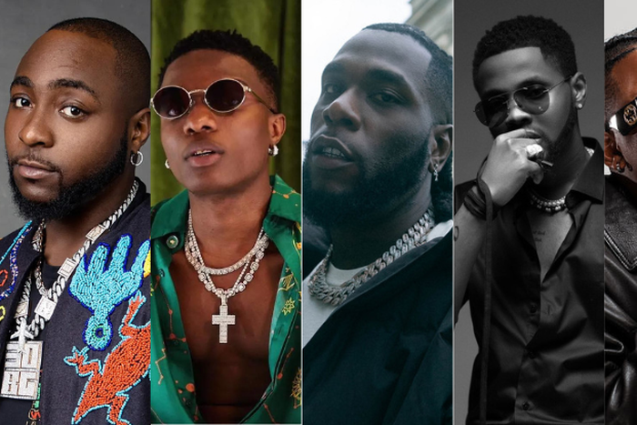 Davido, Wizkid, Burna Boy, Kizz Daniel, and Focalistic