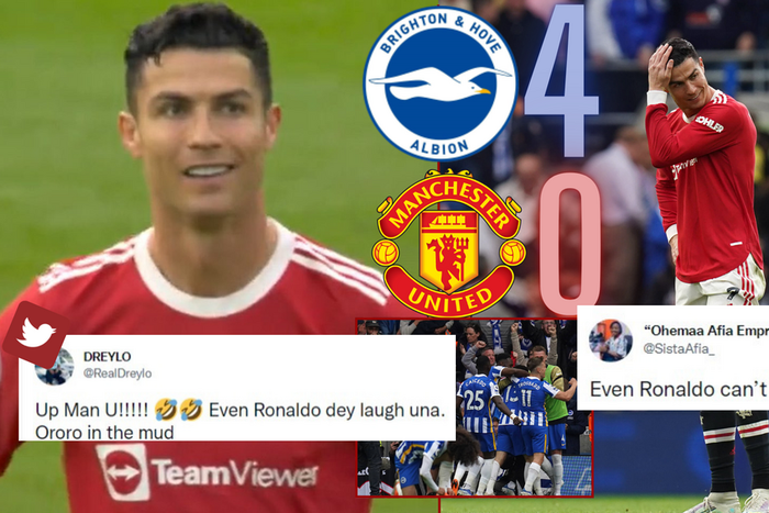 Social media reactions as Manchester United hammered by Brighton in the Premier league