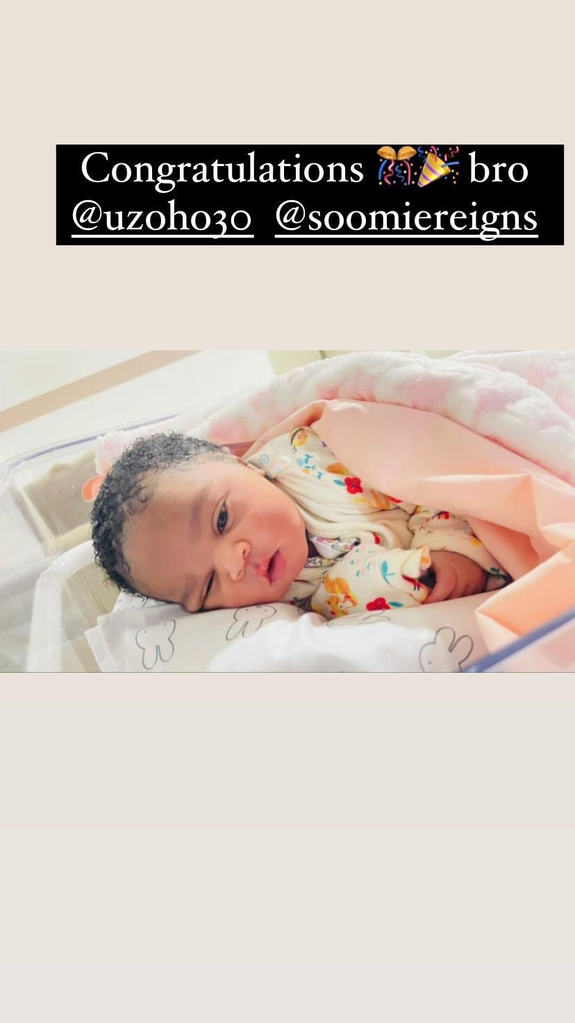 Francis Uzoho welcomes 2nd child with wife