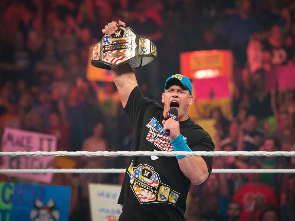 John Cena at WWE's "Raw" in 2015.