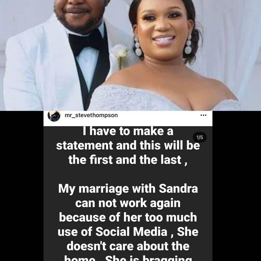 Ubi Franklin's baby mama Sandra Iheuwa's sent packing 5 months after marriage