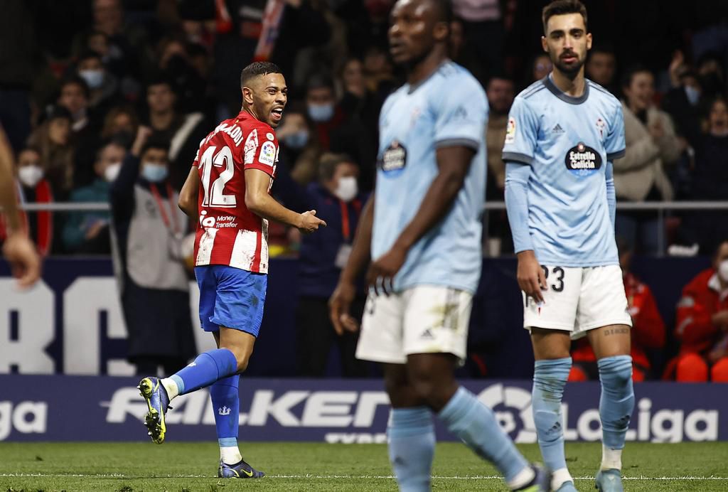 Renan Lodi scored his first two goals of the season in Atletico Madrid's win over Celta Vigo