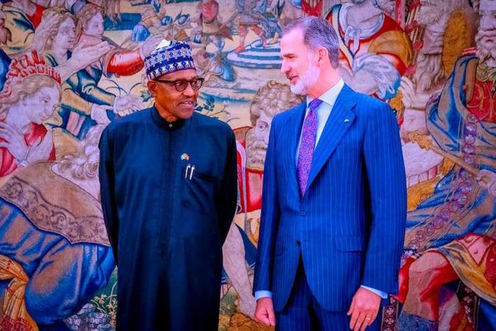 President Buhari vists King of Spain