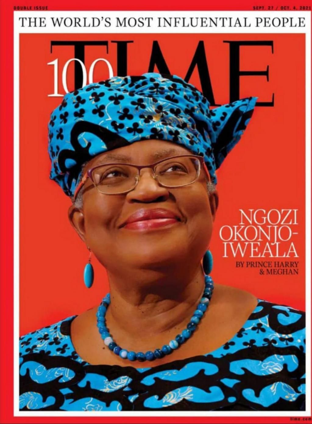 Dr. Ngozi Okonjo-Iweala on Time's '100 most influential people of 202!' list