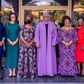 Nigeria's First Lady Aisha Buhari hosts the Vice President of Liberia, HE, Chief Dr. Jewel Howard-Taylor, her delegation and various Women leaders of the APC at her office. [Twitter/@TheresaTekenah]