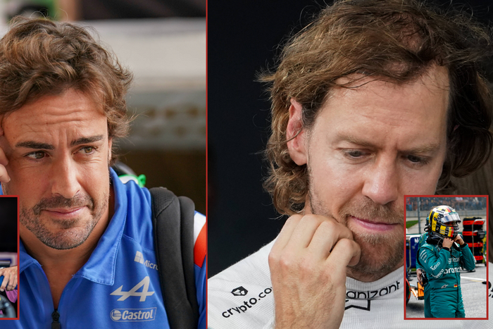 Fernando Alonso(Left) will replace Sebastian Vettel at Aston Martin in the F1 2023 season