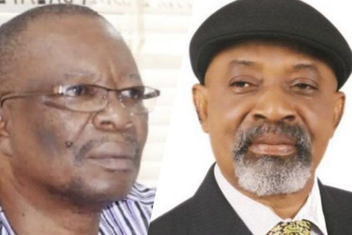 Prof Emmanuel Osodeke ASUU President and Minister of Labour, Chris Ngige (Punch)