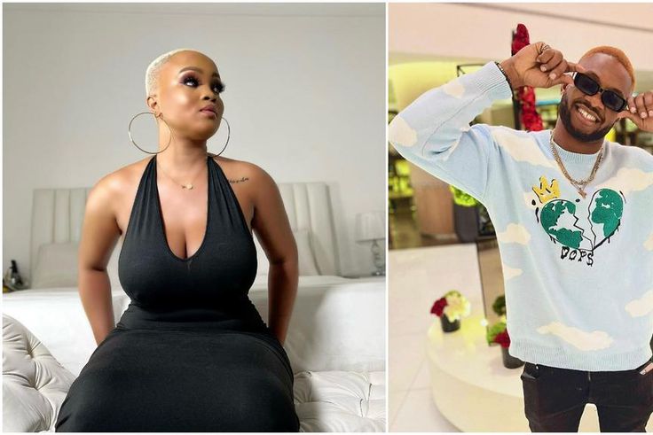 Maureen Esisi and reality TV star Cross Okonkwo [Instagram/ReVigor] [Instagram/CrossDaBoss]