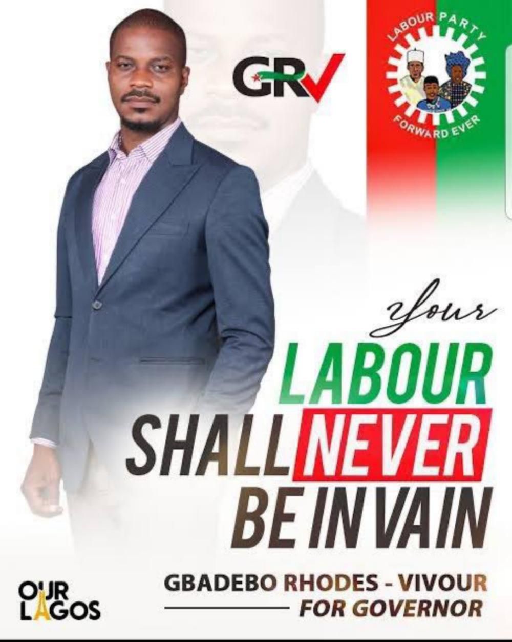 Gbadebo Rhodes-Vivour campaign poster (Alimosho News)