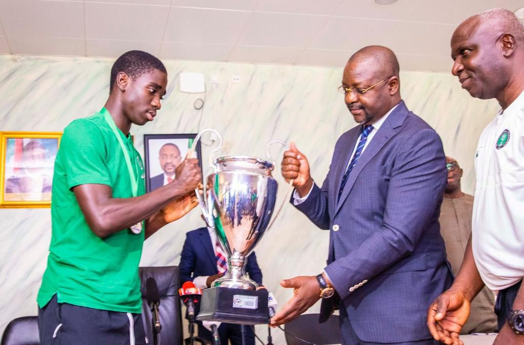 Golden Eaglets hosted by Dare in Abuja after WAFU victory in Ghana