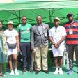 L-R: Mrs. Akowonlehin Victoria, Senior Director, CDS, Lagos State Camp, Olatunji Adenike, corp member, Chidera Anele, Brand Manager, Hypo Toilet Cleaner, Mr. Megwa Edwin, Lagos State Camp Coordinator, Mr. Chisom Andy, Corp Member, Mr. Fasina Adedotun, ...