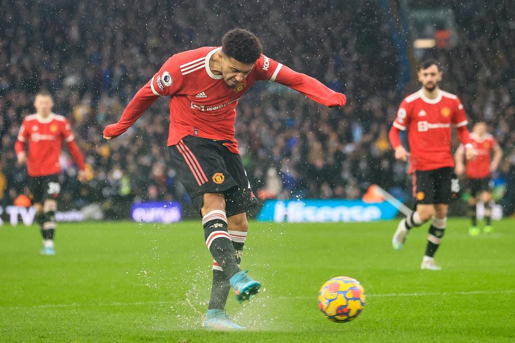 Jadon Sancho impressed for Man United against Leeds on Sunday