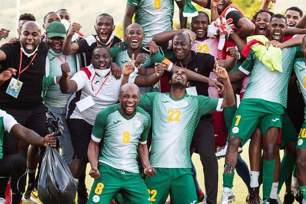 Comoros celebrate qualifying for AFCON for the first time ever